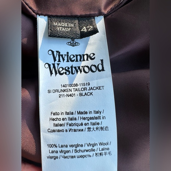 Vivienne Westwood Drunken Tailor Jacket - Picture 13 of 14
